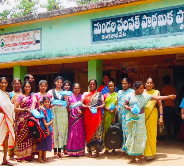 sanitary pads distribution to rural women